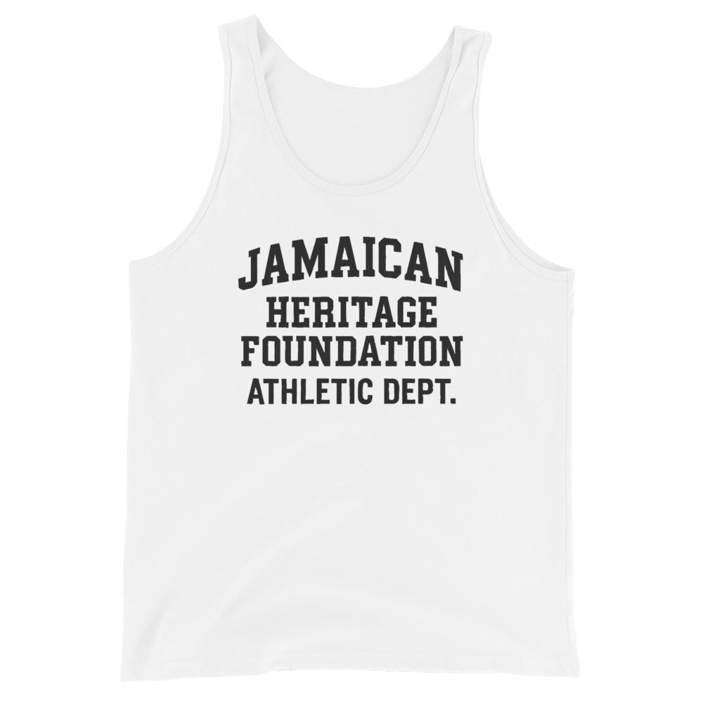 Jamaica Heritage Men's Tank Top (White) - Chinchilla Choons